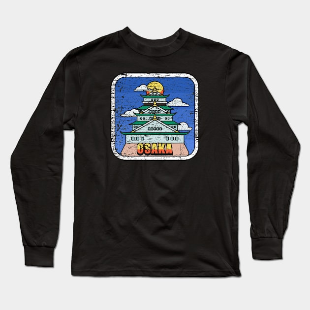 Osaka Japan Long Sleeve T-Shirt by Mandra